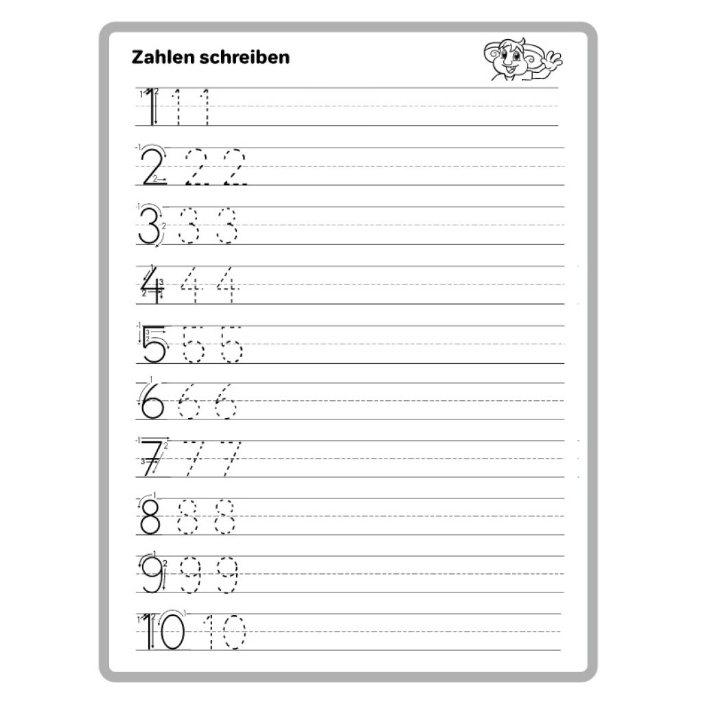 Zahlen 1-12 Übungsheft für Kinder - ABC Twiggi